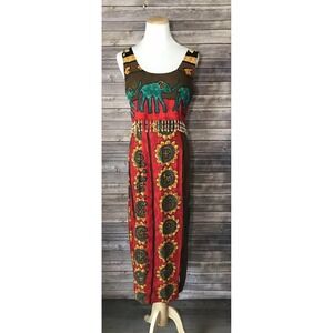 Just Choon Elephant Beaded Festival Dress Ethnic African